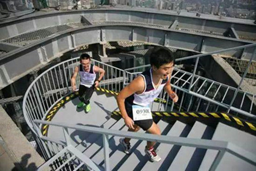 垂直,向上,登高赛,爬楼梯,中长跑,马拉松,垂马,计时,芯片,RFID,赛事,体育,跑步